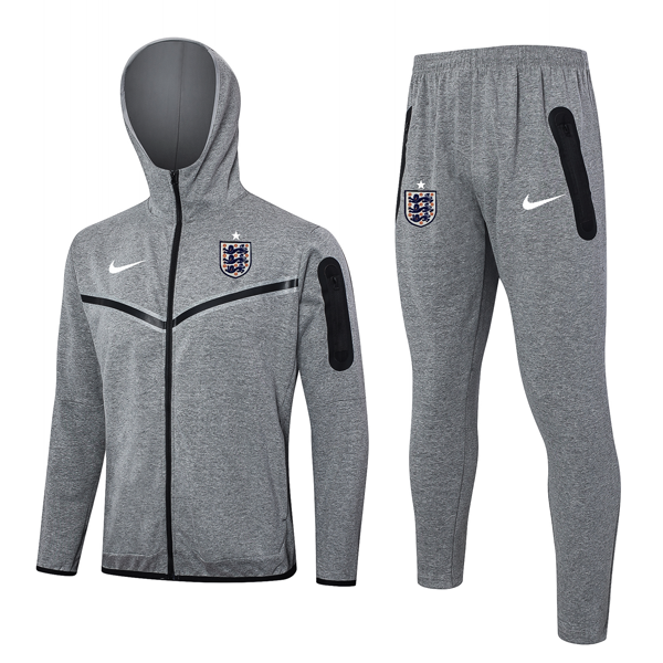 Chandal Con Capucha Inglaterra 2024 2025 Gris 3